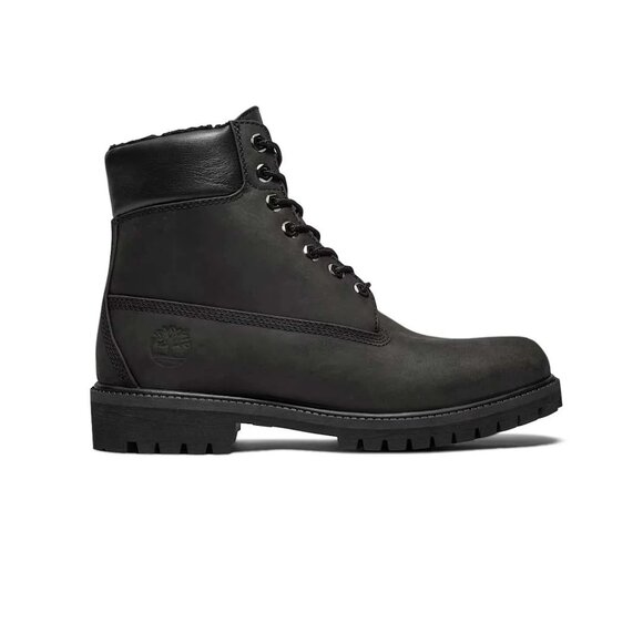 MENS TIMBERLAND 6 INCH PREMIUM WARM LINED BLACK NUBUCK BOOTS SIZE 10 NEW - Picture 8 of 12